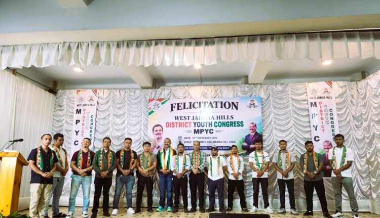 Youth Congress felicitates new WJH leaders