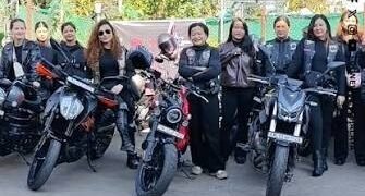 Women bikers ride with message against molestation