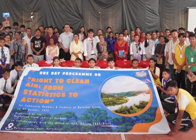 Judicial academy holds outreach on clean air in Byrnihat