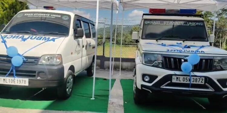 KSU rolls out 2 ambulances for Ri Bhoi, border areas