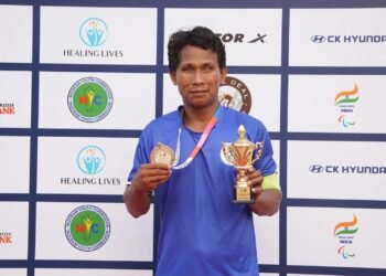 Klingson Marak in Japan for blind football at Asian Para Games 2026