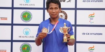 Klingson Marak in Japan for blind football at Asian Para Games 2026