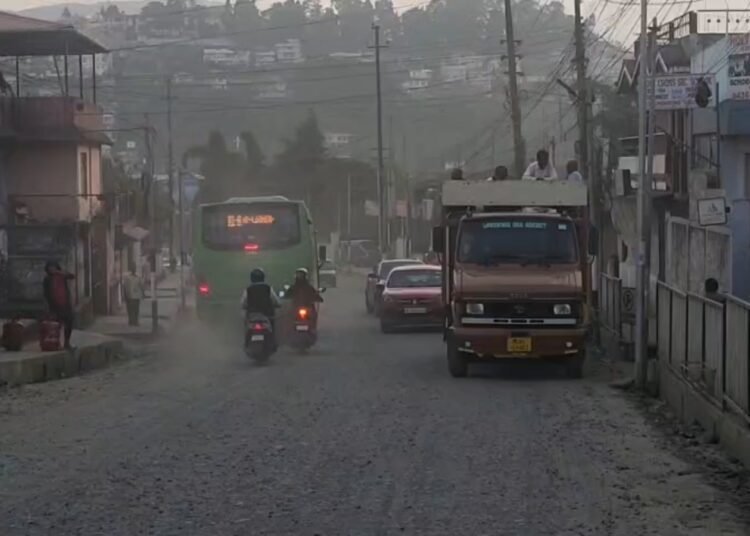 Lailad-Nongmensong Road a shambles for weeks