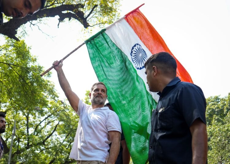 Rahul takes centre stage of street politics in protest against CEC
