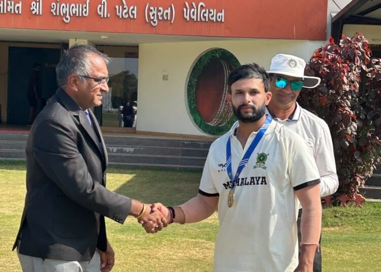 Abhishek claims 5 as Meghalaya draw with Mizoram but with important 1st innings lead