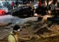 Vehicles damaged after huge water pipe bursts in Polo during rush hour