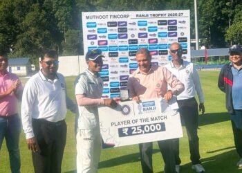 Ranji 2026-27: Sikkim hold out for draw, Meghalaya’s Ram Gurung named POTM